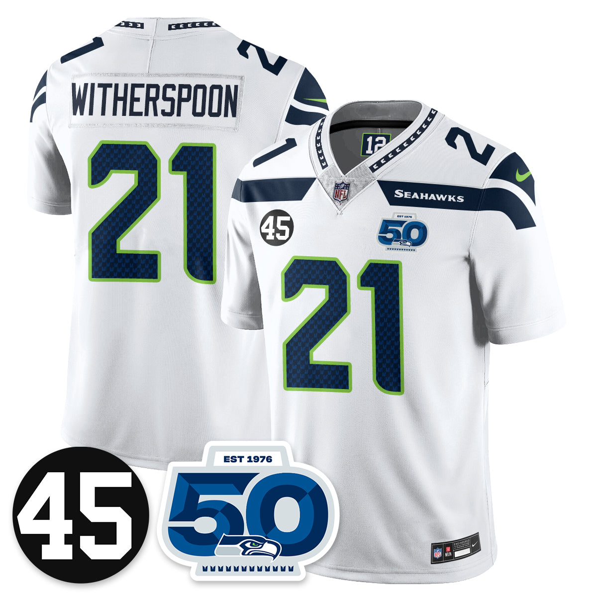 SEA Vapor Limited Jersey - Honor Kenny Easley - All Stitched-DTD