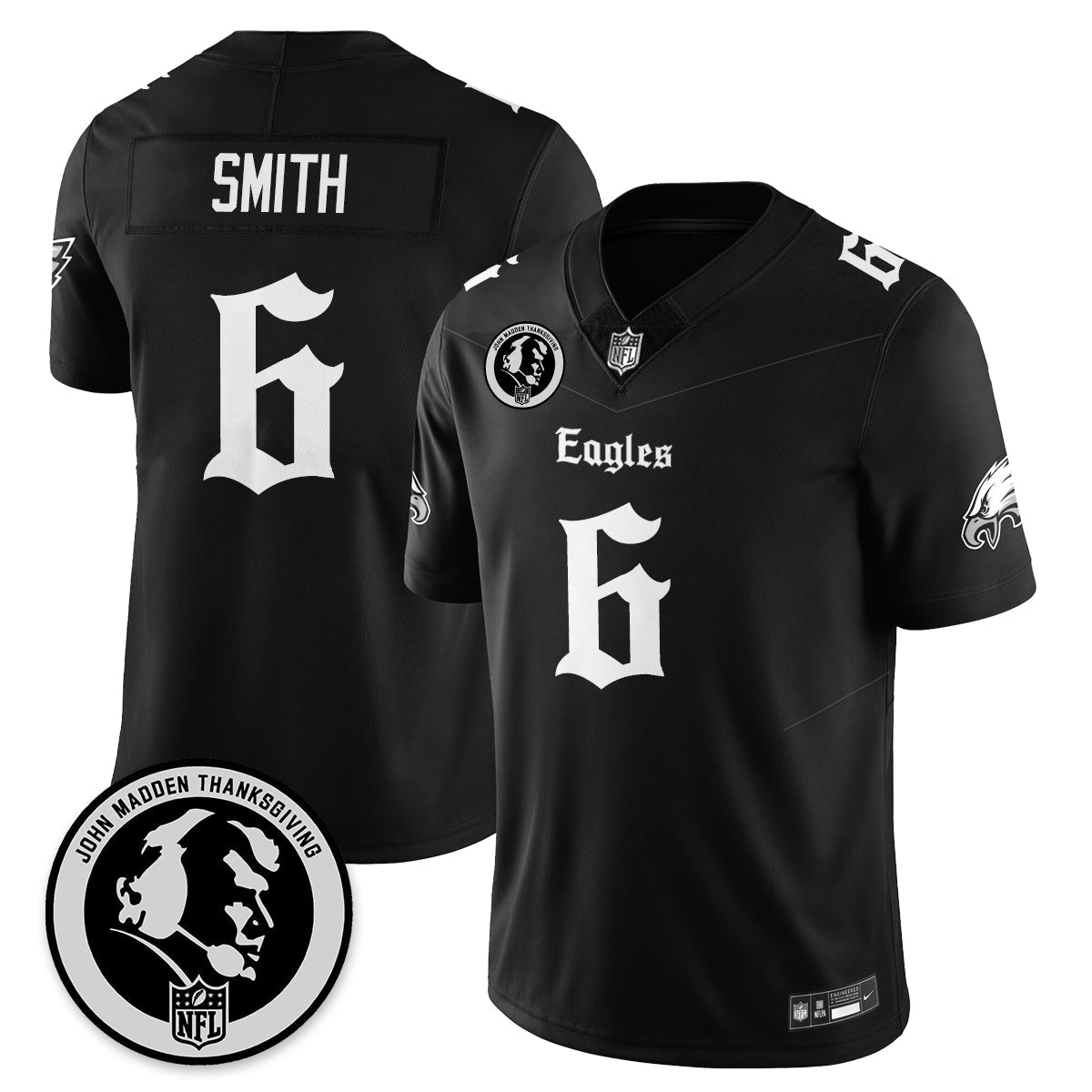 PHI Gothic Vapor Limited Jersey - John Madden Patch - All Stitched-DTD