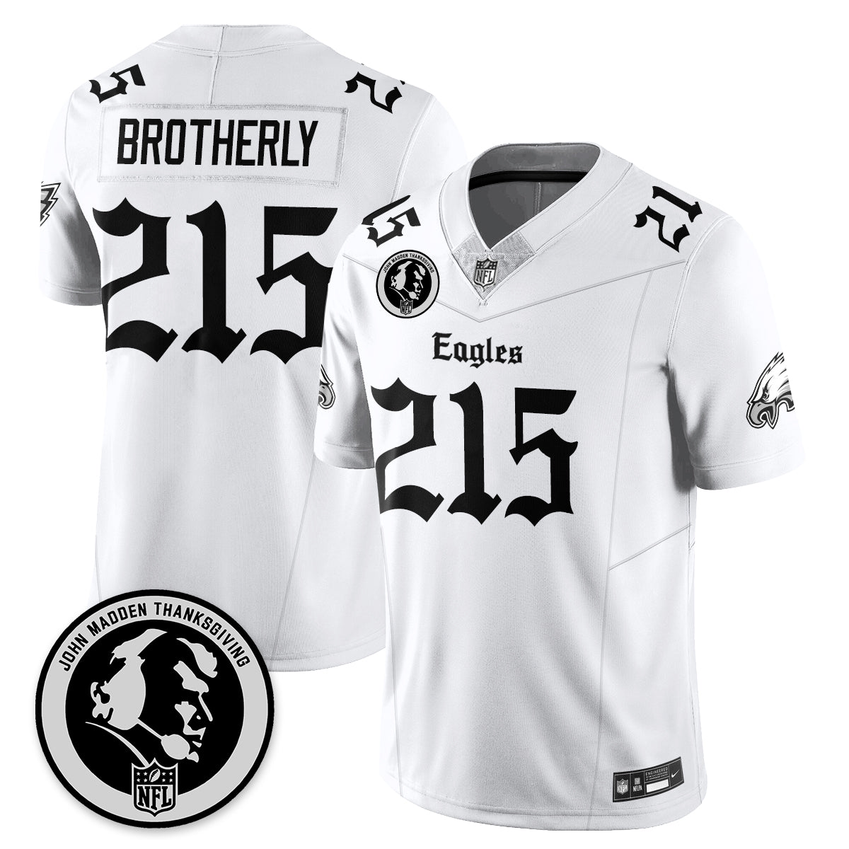 PHI Gothic Vapor Limited Jersey - John Madden Patch - All Stitched-DTD