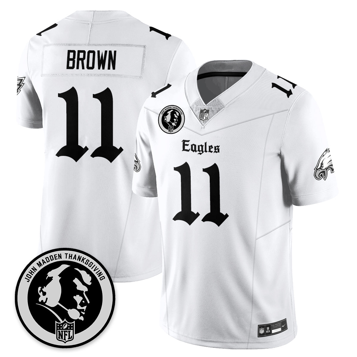 PHI Gothic Vapor Limited Jersey - John Madden Patch - All Stitched-DTD