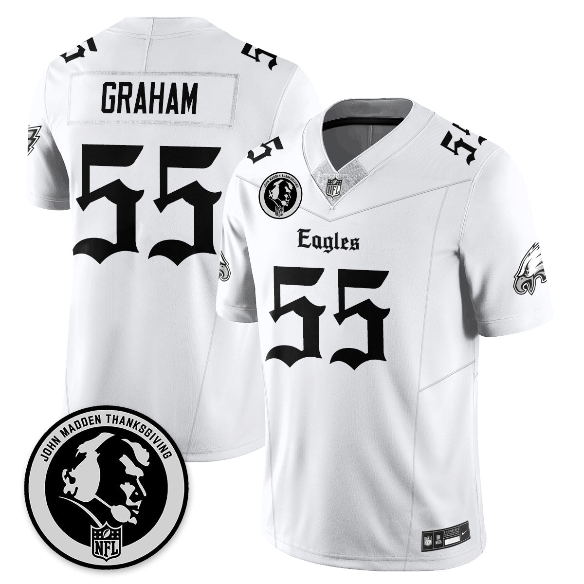 PHI Gothic Vapor Limited Jersey - John Madden Patch - All Stitched-DTD