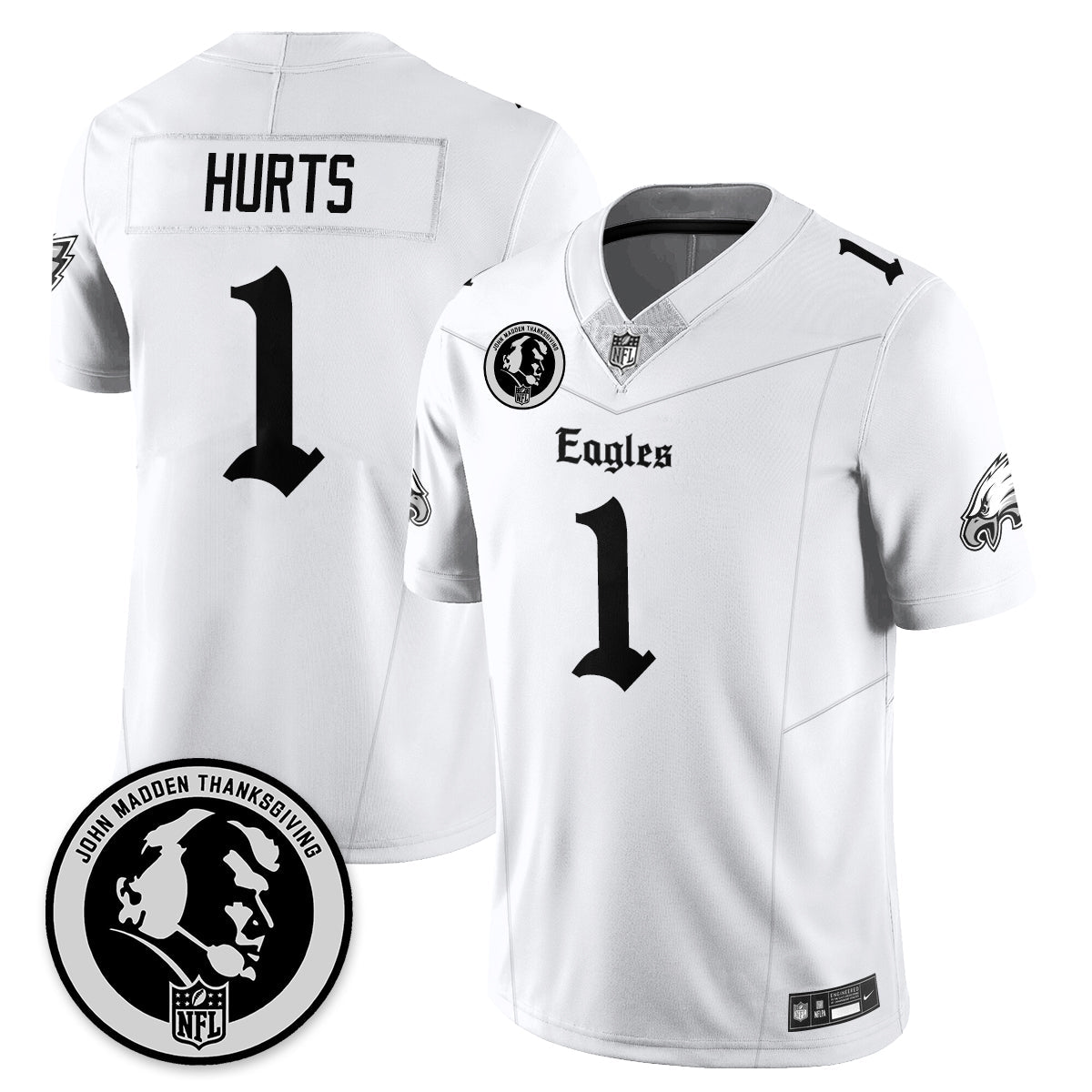 PHI Gothic Vapor Limited Jersey - John Madden Patch - All Stitched-DTD