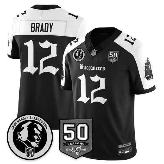 TB Gothic Vapor Limited Jersey - John Madden Patch - All Stitched-DTD