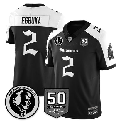 TB Gothic Vapor Limited Jersey - John Madden Patch - All Stitched-DTD