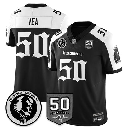 TB Gothic Vapor Limited Jersey - John Madden Patch - All Stitched-DTD