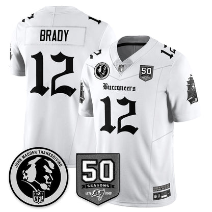TB Gothic Vapor Limited Jersey - John Madden Patch - All Stitched-DTD