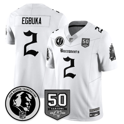 TB Gothic Vapor Limited Jersey - John Madden Patch - All Stitched-DTD