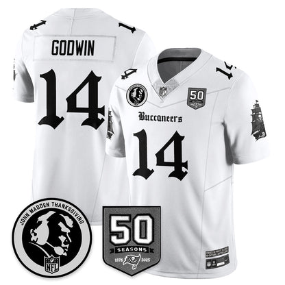 TB Gothic Vapor Limited Jersey - John Madden Patch - All Stitched-DTD