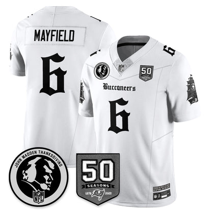 TB Gothic Vapor Limited Jersey - John Madden Patch - All Stitched-DTD