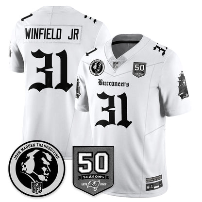 TB Gothic Vapor Limited Jersey - John Madden Patch - All Stitched-DTD
