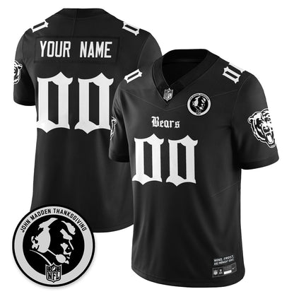 Custom CHI Gothic Vapor Limited Jersey - John Madden Patch - All Stitched-DTD
