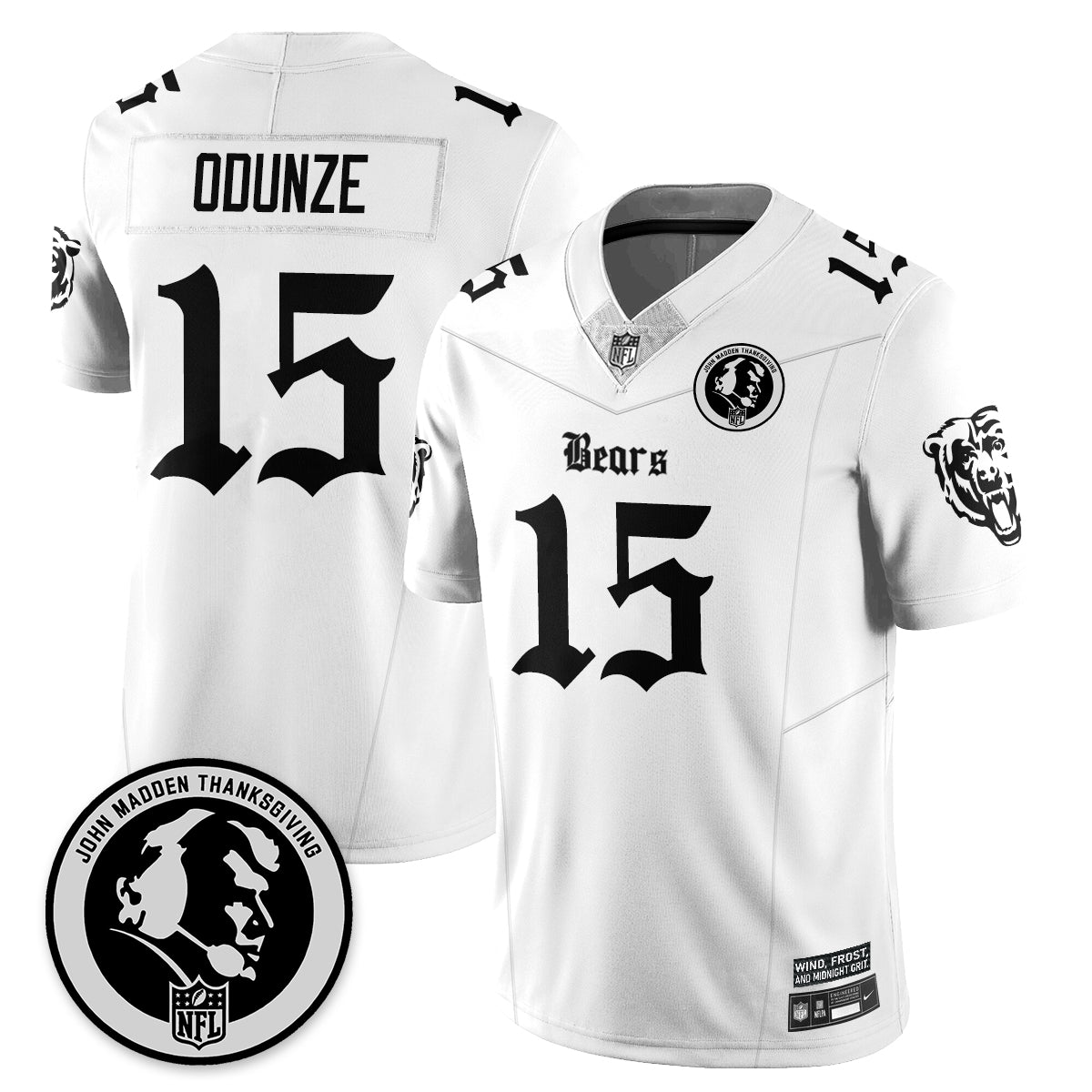 CHI Gothic Vapor Limited Jersey - John Madden Patch - All Stitched-DTD