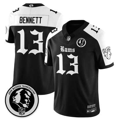 LAR Gothic Vapor Limited Jersey - John Madden Patch - All Stitched-DTD