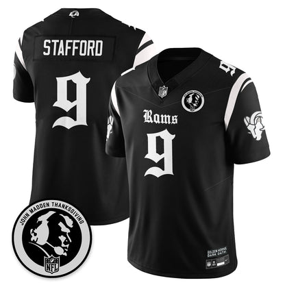 LAR Gothic Vapor Limited Jersey - John Madden Patch - All Stitched-DTD