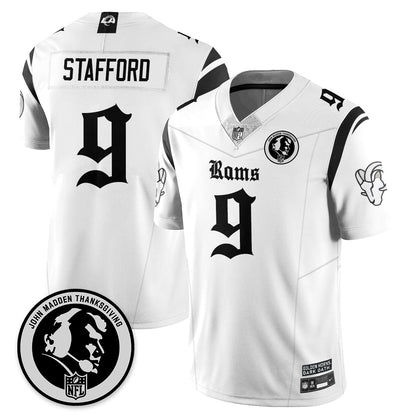 LAR Gothic Vapor Limited Jersey - John Madden Patch - All Stitched-DTD