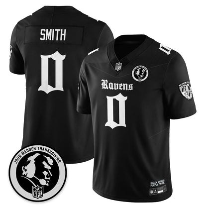 BAL Gothic Vapor Limited Jersey - John Madden Patch - All Stitched-DTD