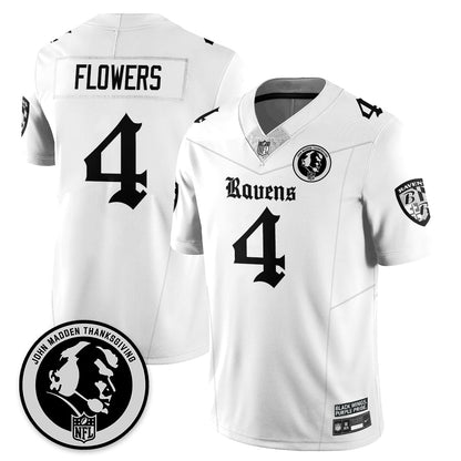 BAL Gothic Vapor Limited Jersey - John Madden Patch - All Stitched-DTD