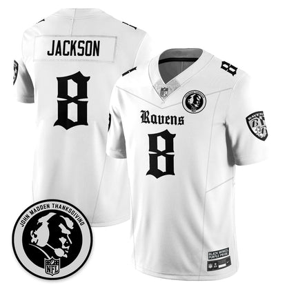 BAL Gothic Vapor Limited Jersey - John Madden Patch - All Stitched-DTD