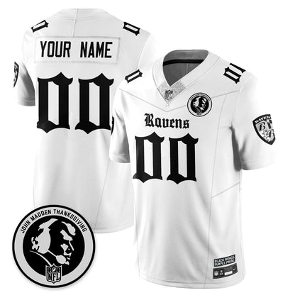 BAL Gothic Vapor Limited Custom Jersey - John Madden Patch - All Stitched-DTD