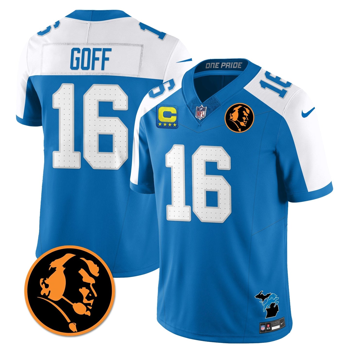 DET Vapor Limited Jersey - John Madden Patch - All Stitched-DTD