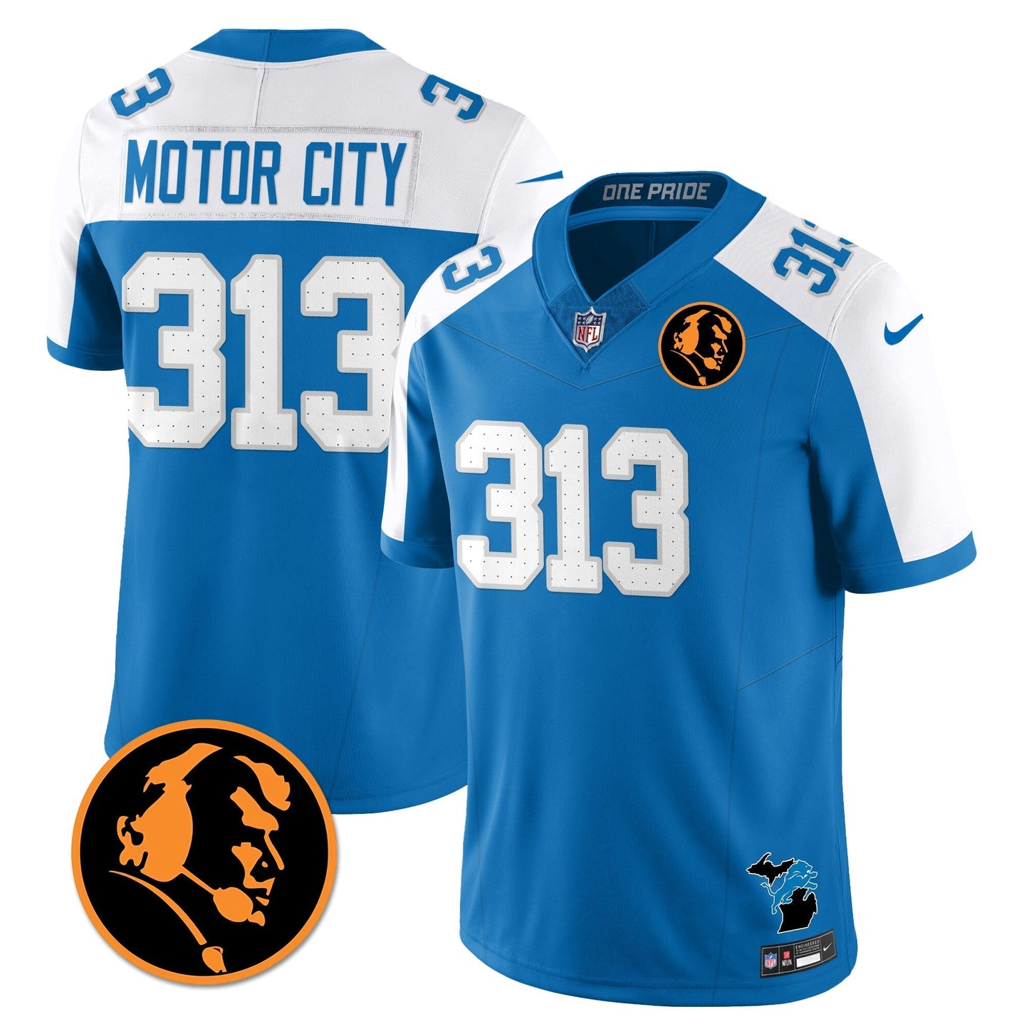 DET Vapor Limited Jersey - John Madden Patch - All Stitched-DTD