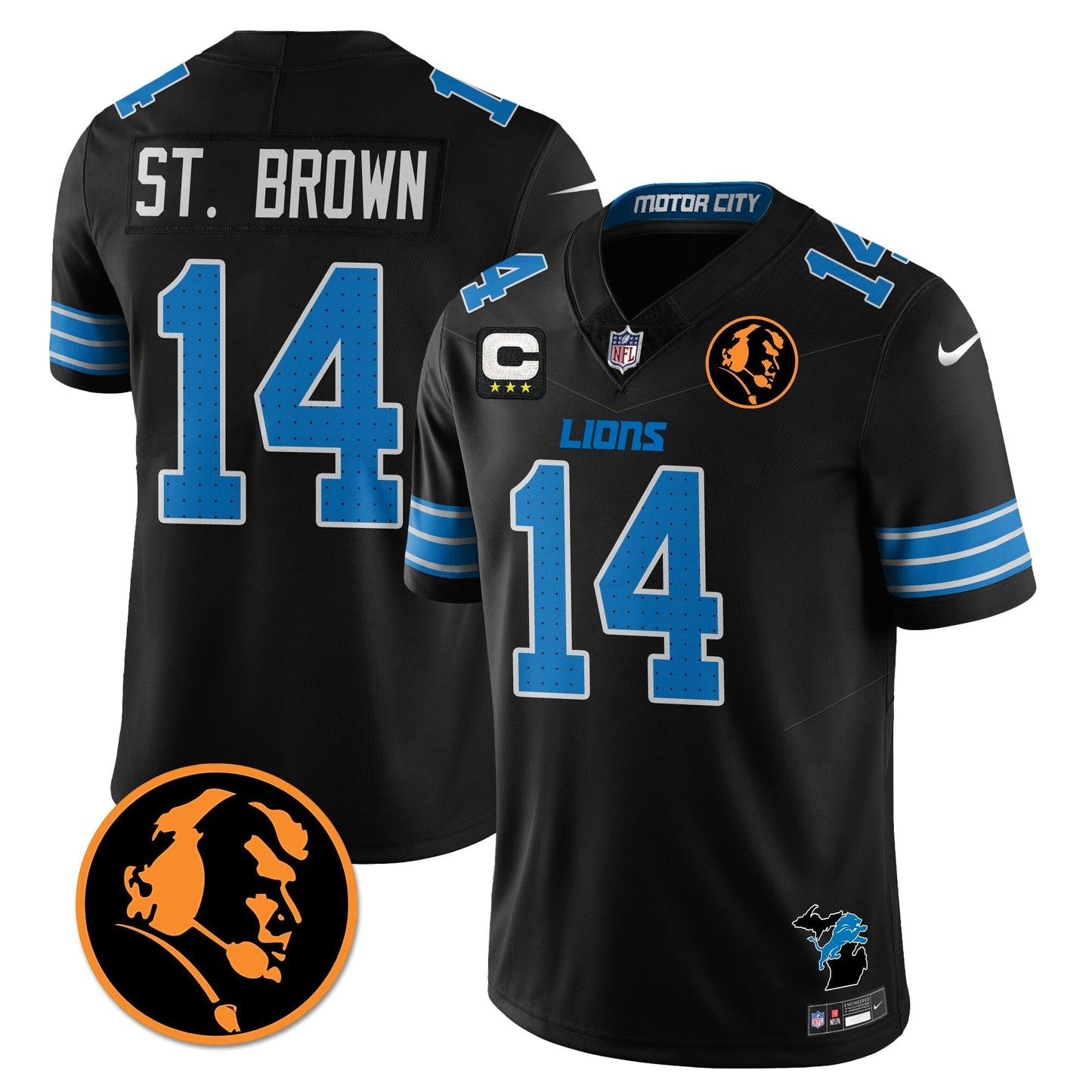 DET Vapor Limited Jersey - John Madden Patch - All Stitched-DTD