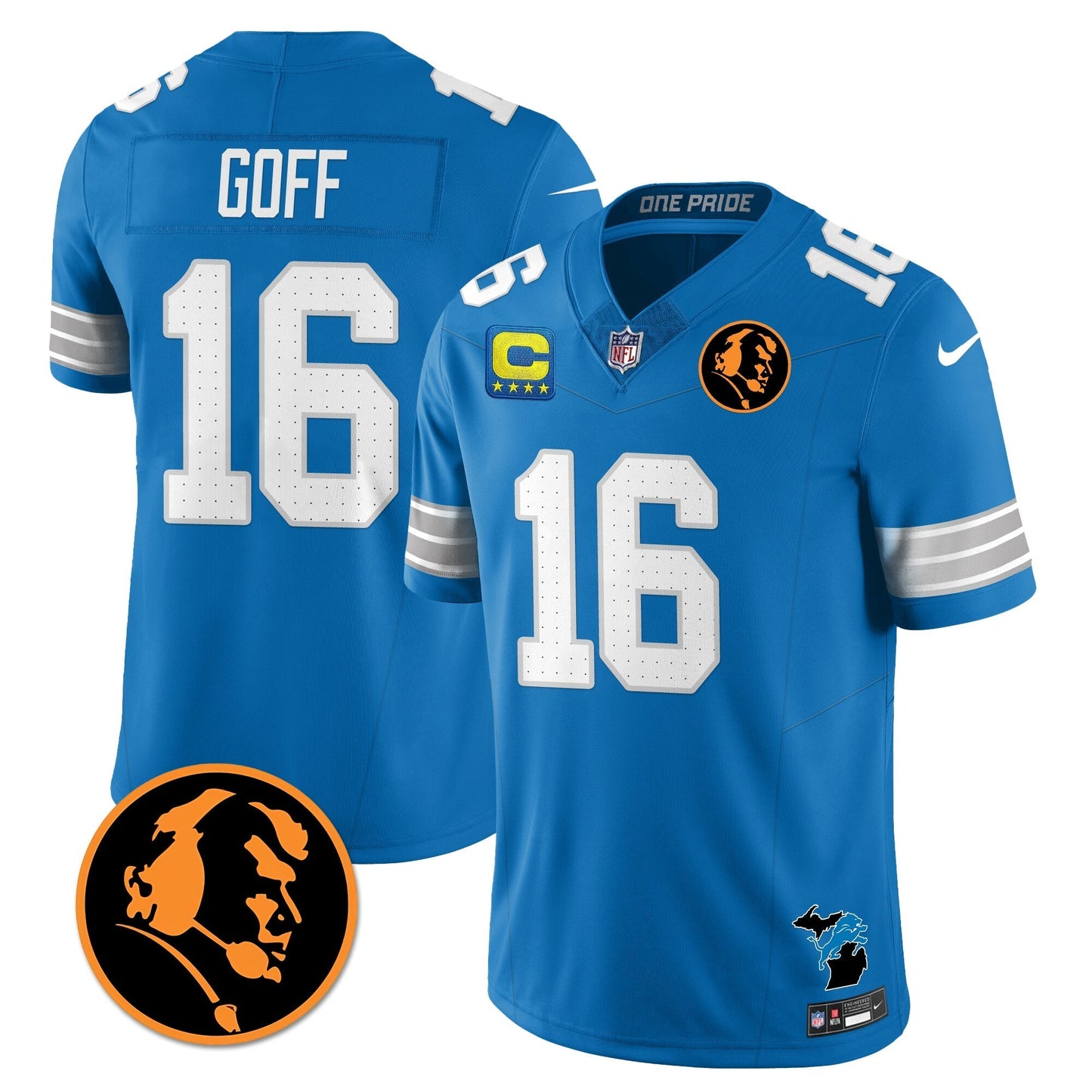DET Vapor Limited Jersey - John Madden Patch - All Stitched-DTD