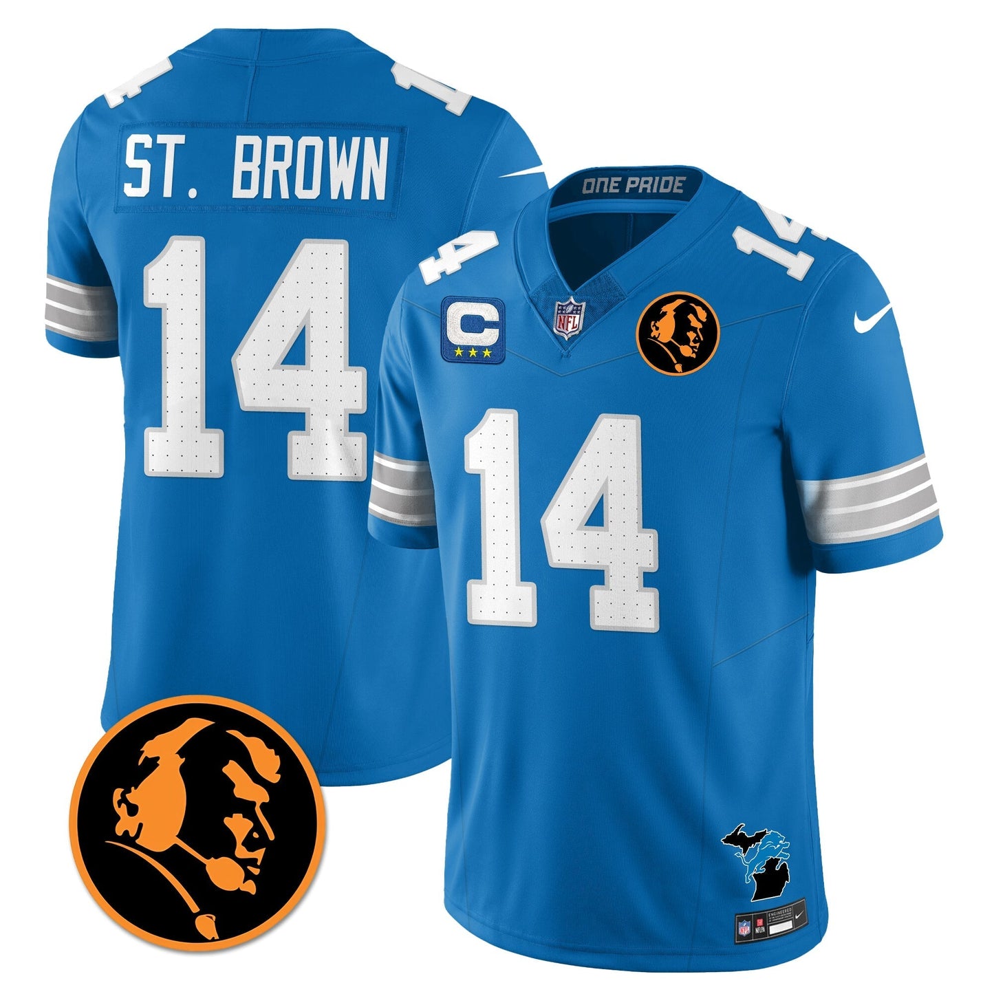 DET Vapor Limited Jersey - John Madden Patch - All Stitched-DTD