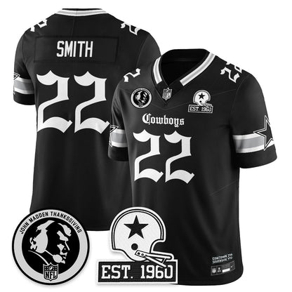DAL Gothic Vapor Limited Jersey - John Madden Patch - All Stitched-DTD
