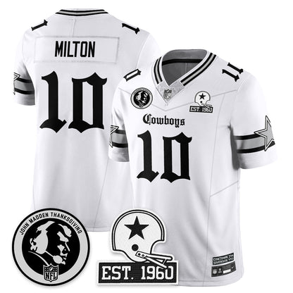 DAL Gothic Vapor Limited Jersey - John Madden Patch - All Stitched-DTD