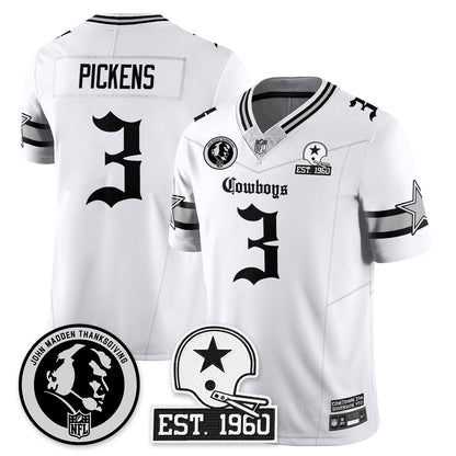 DAL Gothic Vapor Limited Jersey - John Madden Patch - All Stitched-DTD
