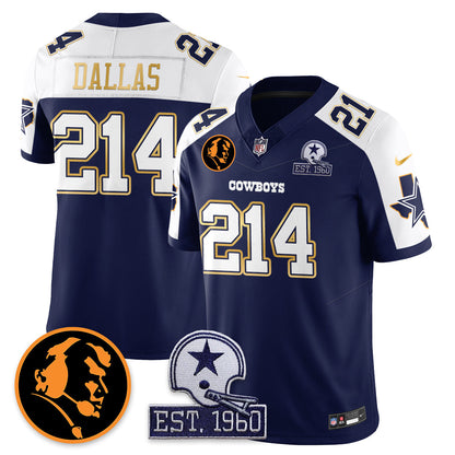 DAL Vapor Limited Gold Jersey - John Madden Patch - All Stitched-DTD
