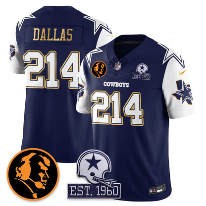 DAL Vapor Limited Gold Jersey - John Madden Patch - All Stitched-DTD