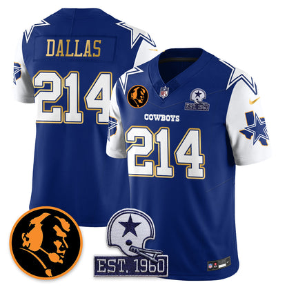 DAL Vapor Limited Gold Jersey - John Madden Patch - All Stitched-DTD