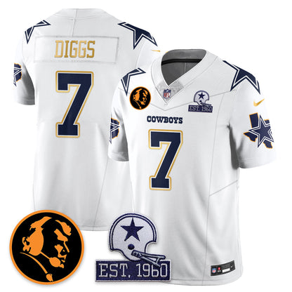 DAL Vapor Limited Gold Jersey - John Madden Patch - All Stitched-DTD