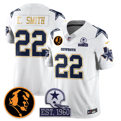 DAL Vapor Limited Gold Jersey - John Madden Patch - All Stitched-DTD