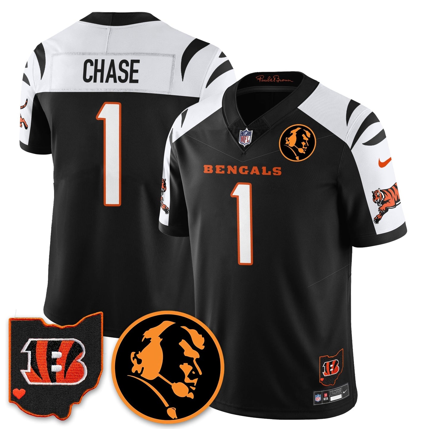 CIN Vapor Limited Jersey - John Madden Patch - All Stitched-DTD