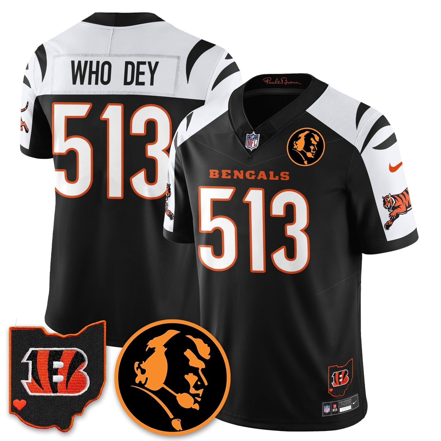 CIN Vapor Limited Jersey - John Madden Patch - All Stitched-DTD