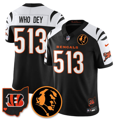 CIN Vapor Limited Jersey - John Madden Patch - All Stitched-DTD