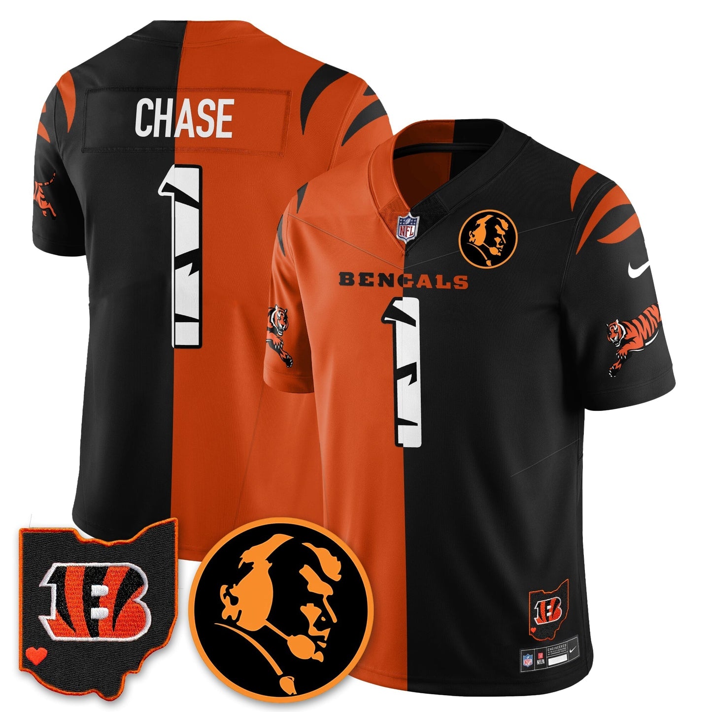CIN Vapor Limited Jersey - John Madden Patch - All Stitched-DTD