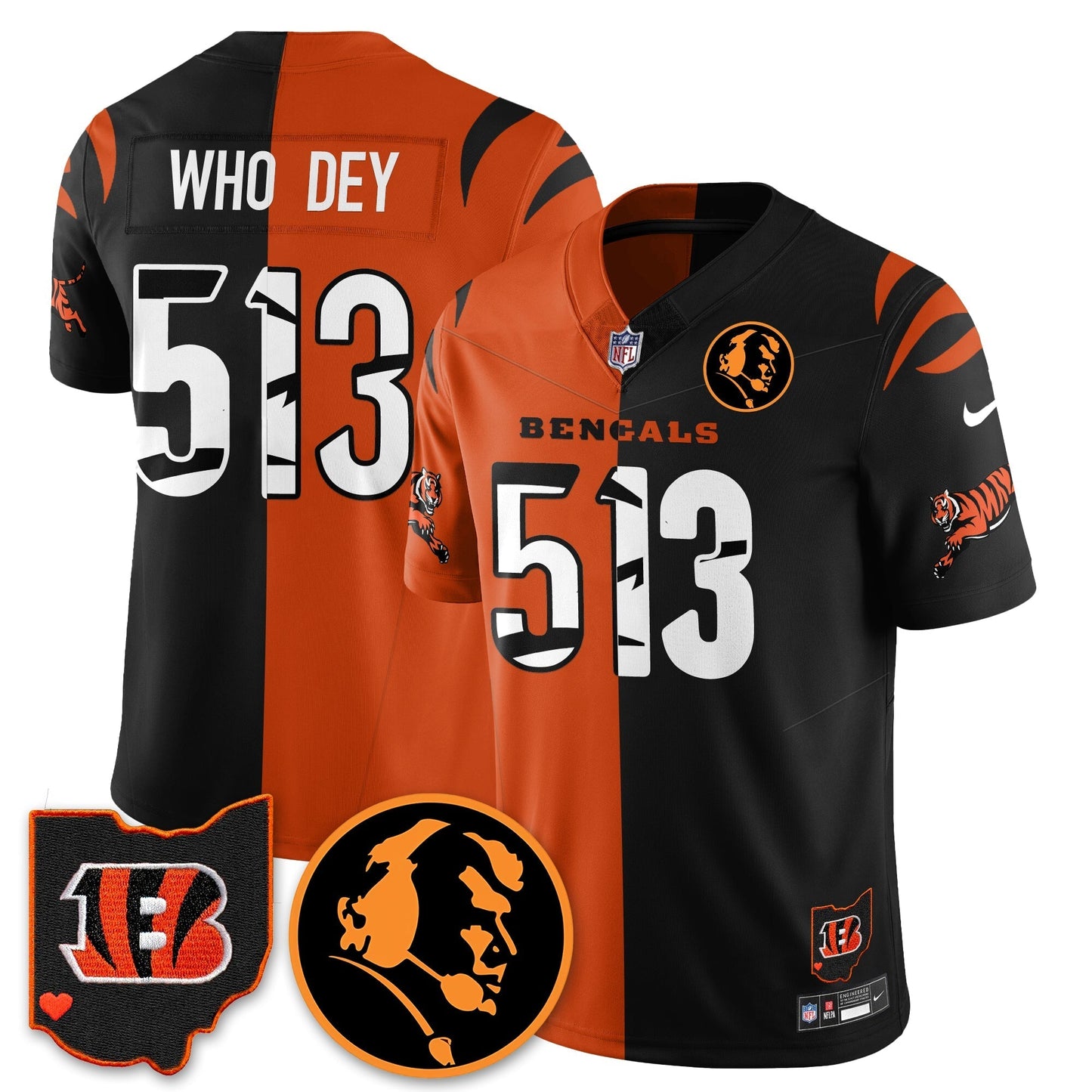 CIN Vapor Limited Jersey - John Madden Patch - All Stitched-DTD