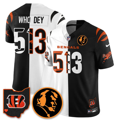 CIN Vapor Limited Jersey - John Madden Patch - All Stitched-DTD