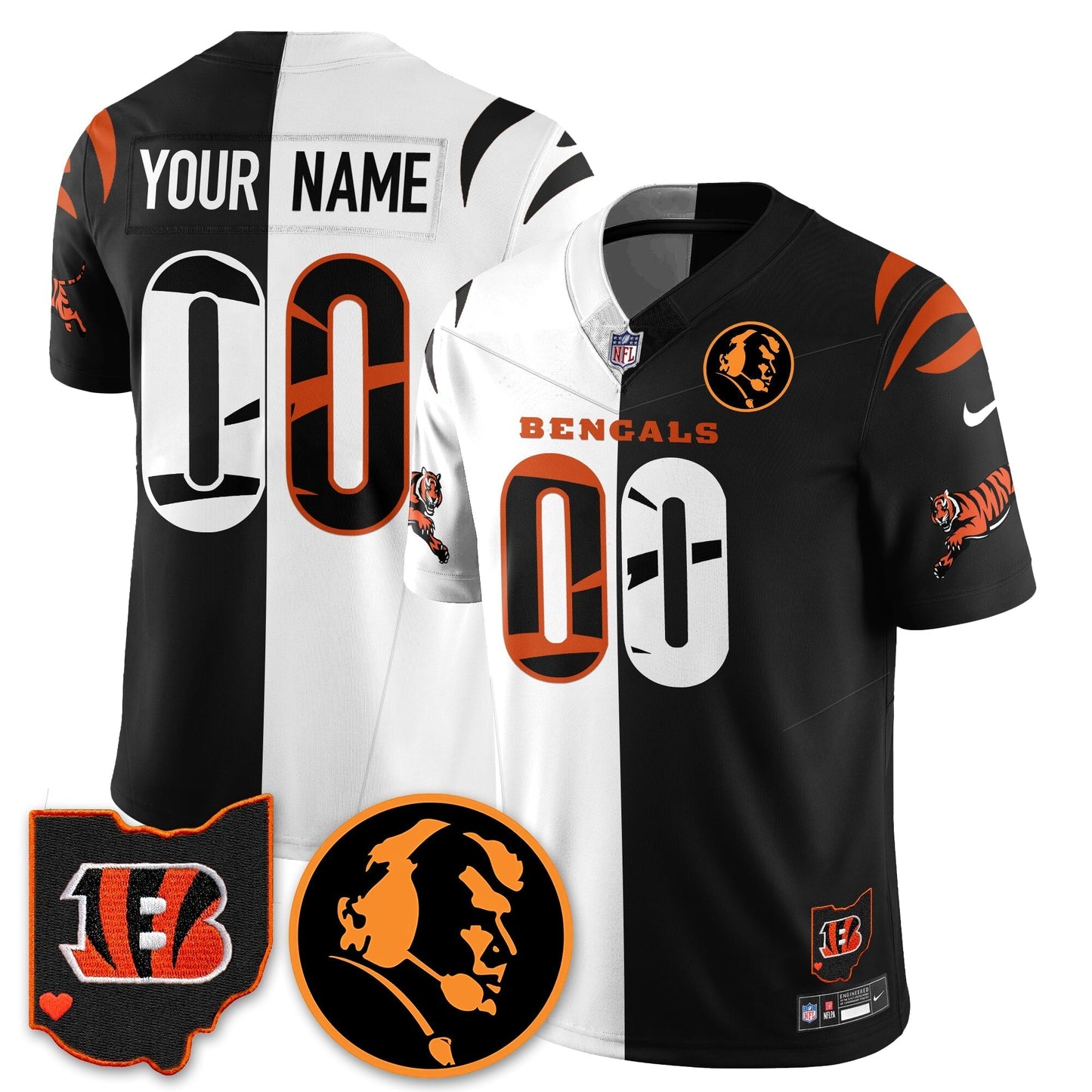 CIN Vapor Limited Jersey - John Madden Patch - All Stitched-DTD