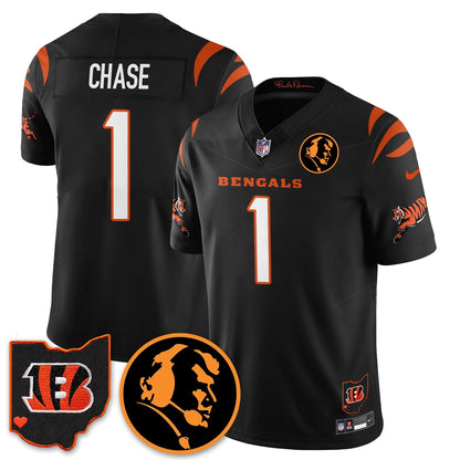 CIN Vapor Limited Jersey - John Madden Patch - All Stitched-DTD