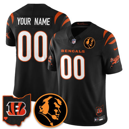 Custom CIN Vapor Limited Jersey - John Madden Patch - All Stitched-DTD