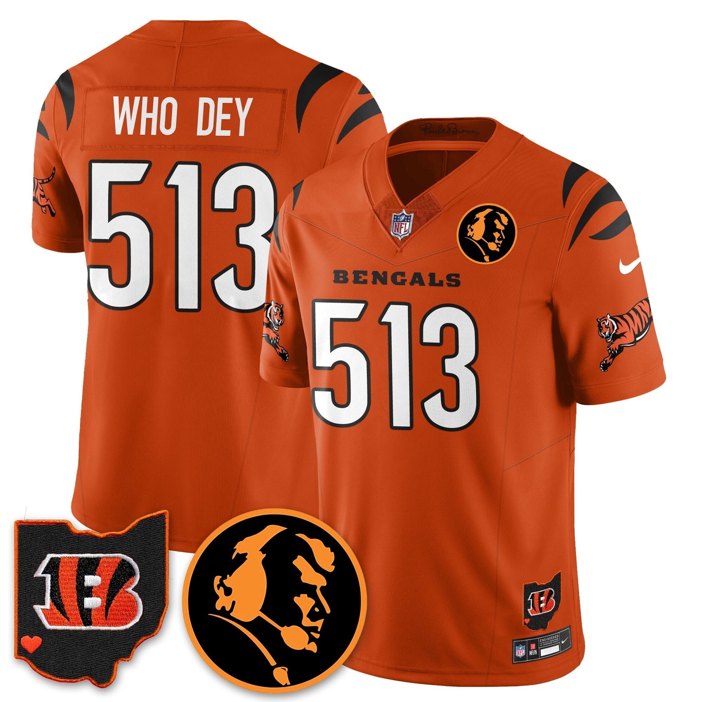 CIN Vapor Limited Jersey - John Madden Patch - All Stitched-DTD