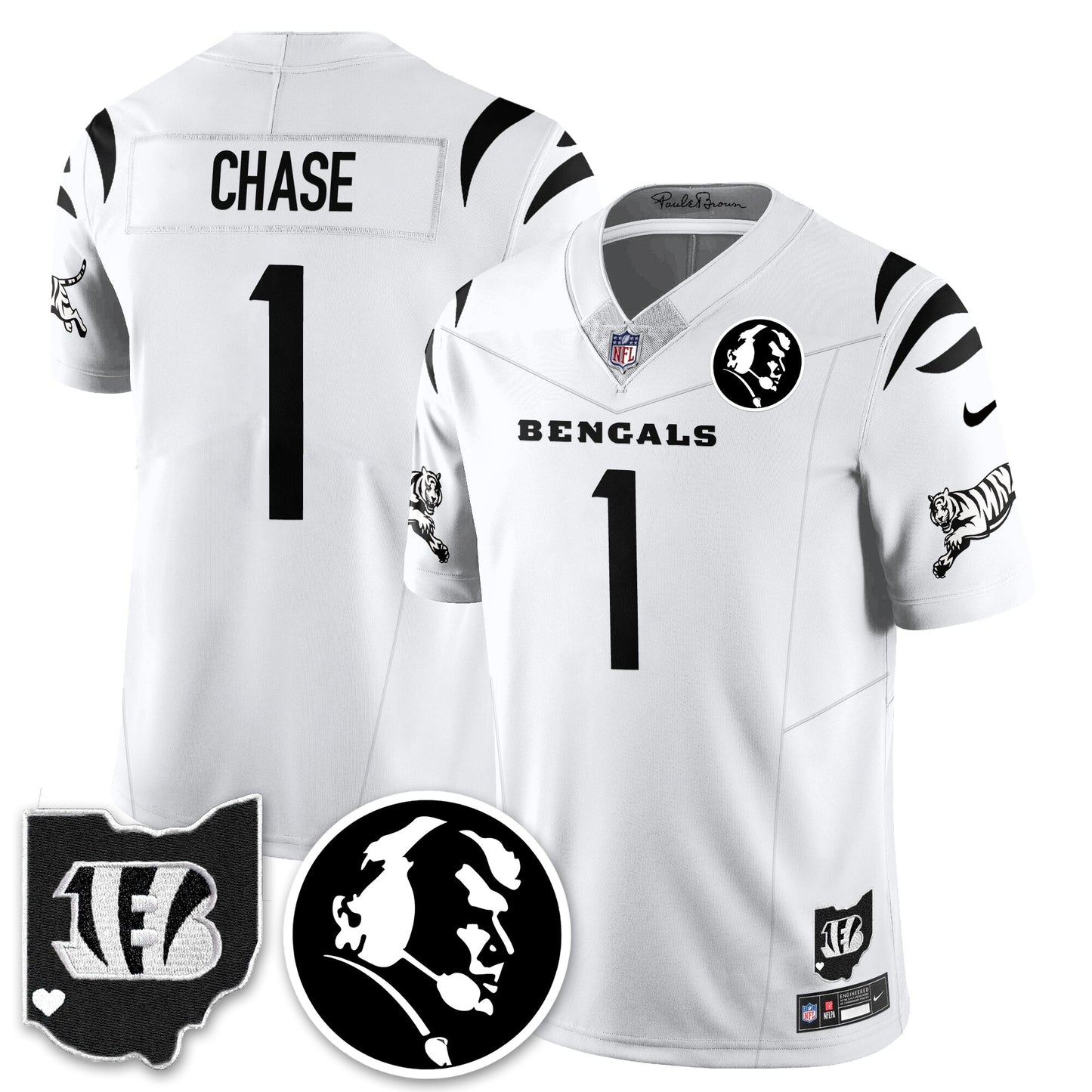 CIN Vapor Limited Jersey - John Madđen Patch - All Stitched