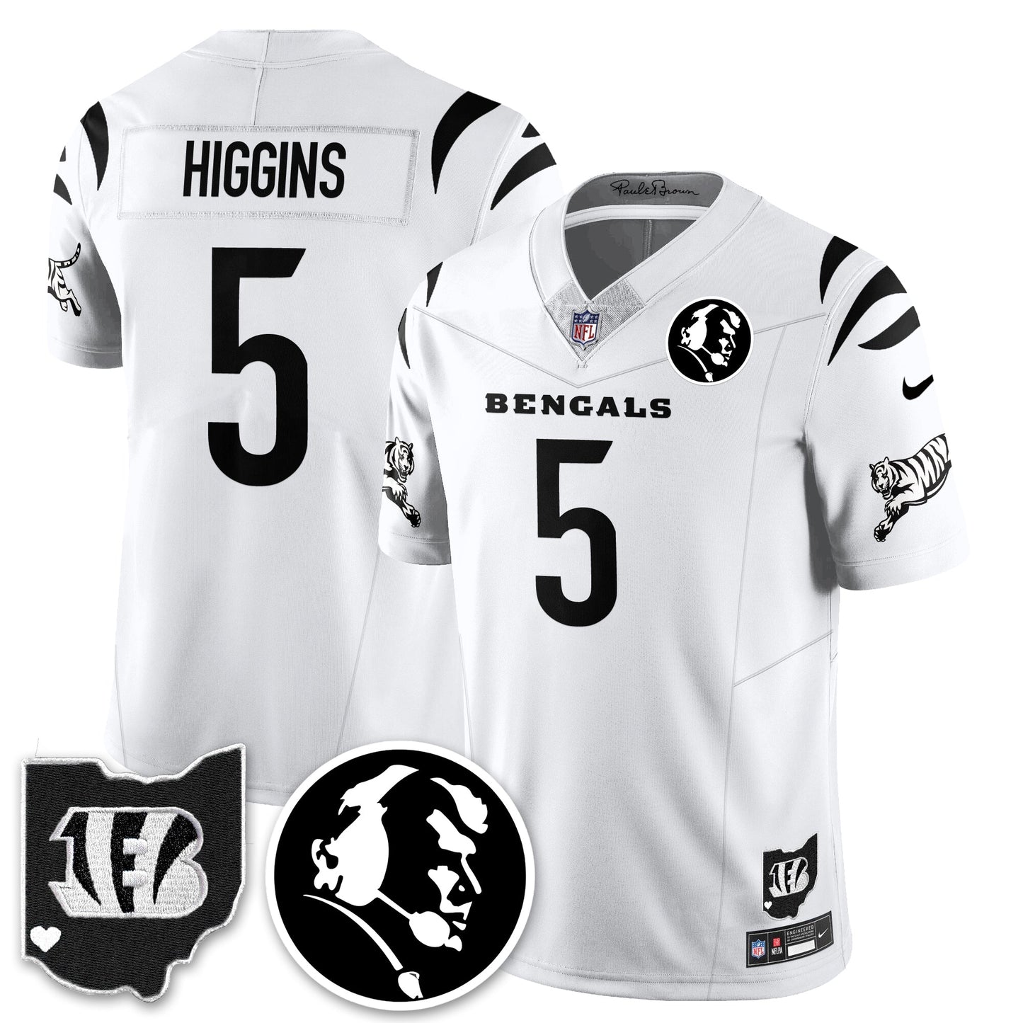 CIN Vapor Limited Jersey - John Madden Patch - All Stitched-DTD