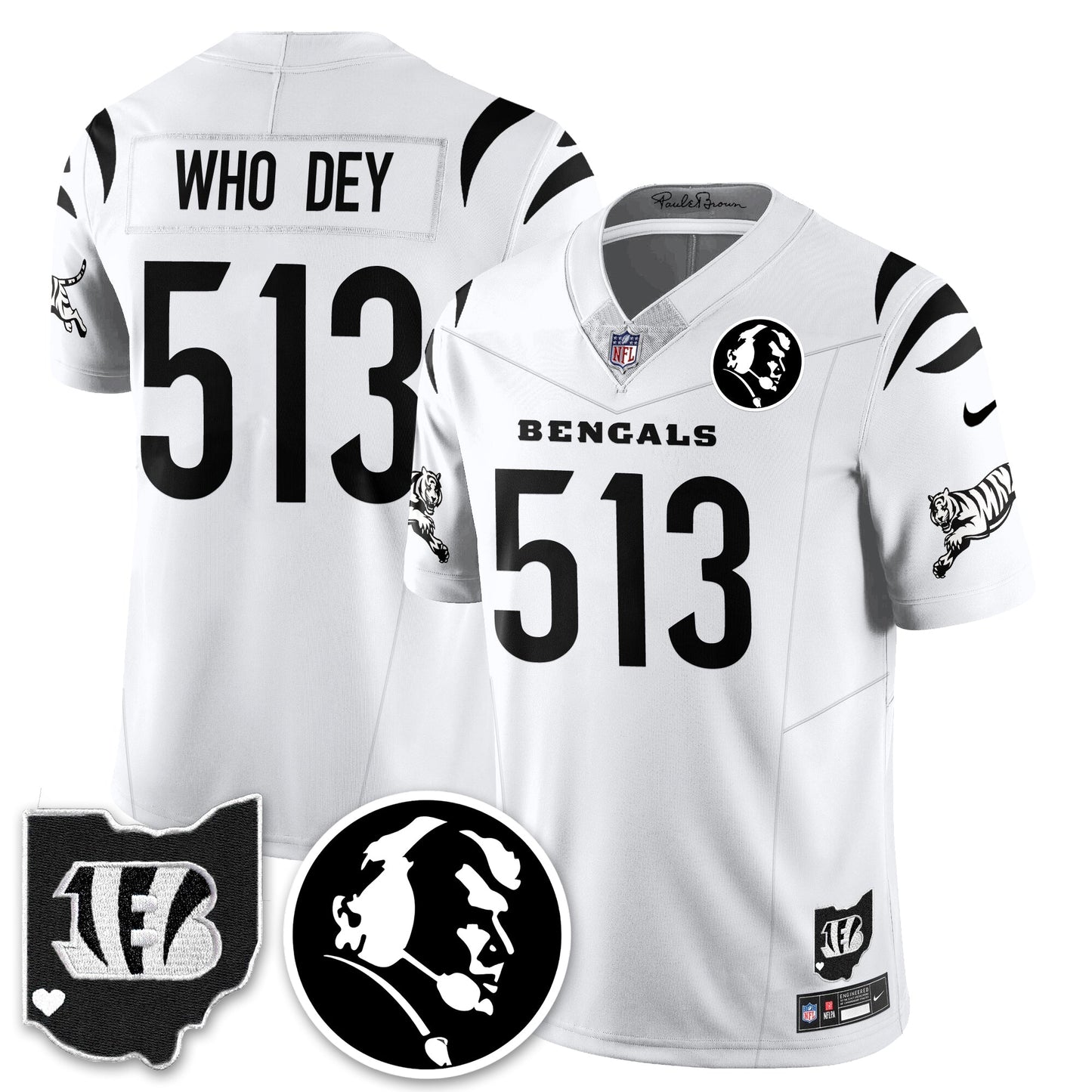CIN Vapor Limited Jersey - John Madden Patch - All Stitched-DTD