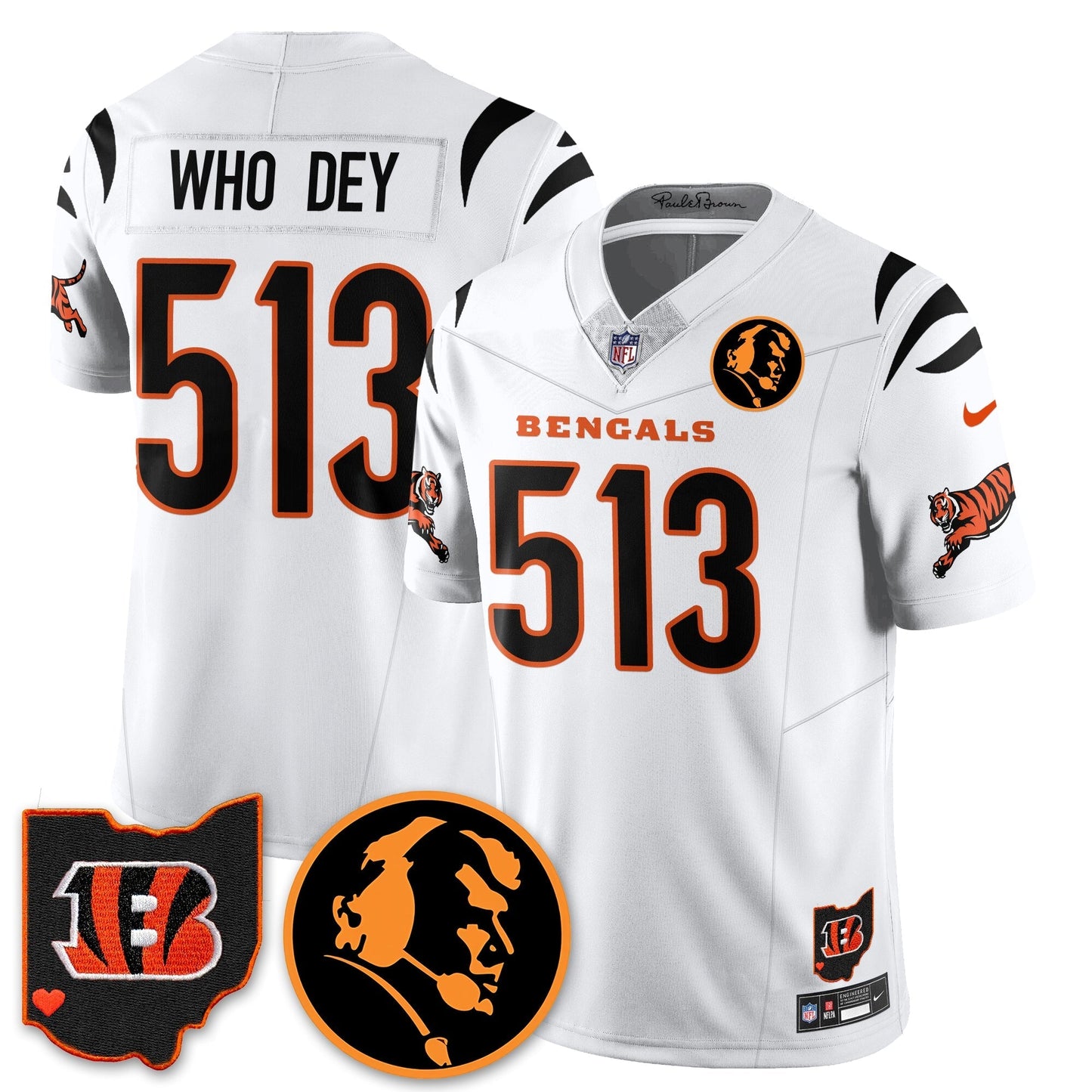 CIN Vapor Limited Jersey - John Madden Patch - All Stitched-DTD